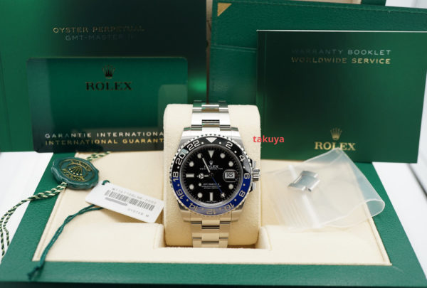 Rolex 116710BLNR GMT MASTER 2 BLACK BLUE BEZEL BATMAN 2020 WARRANTY FULL SET - Image 2