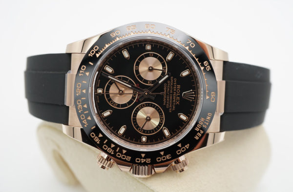 Rolex 116515LN DAYTONA 18K ROSE GOLD BLACK AND PINK DIAL WARRANTY FULL SET - Image 7