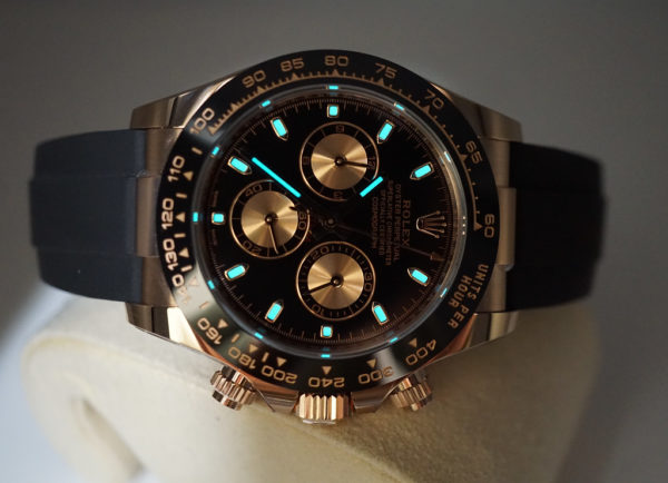 Rolex 116515LN DAYTONA 18K ROSE GOLD BLACK AND PINK DIAL WARRANTY FULL SET - Image 9