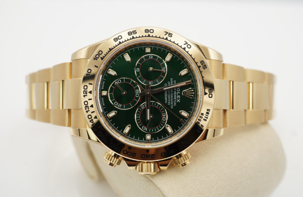 Rolex 116508 DAYTONA YELLOW GOLD GREEN DIAL JOHN MAYER 2021 WARRANTY FULL SET - Image 9