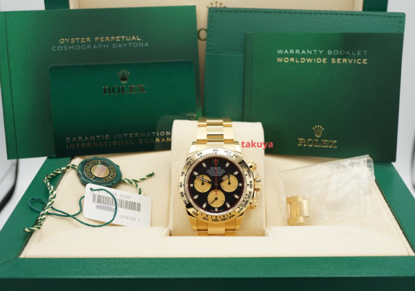 Rolex 116508 DAYTONA 18K YELLOW GOLD PAUL NEWMAN DIAL 2021 WARRANTY FULL SET - Image 2