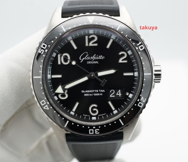 Glashutte ORIGINAL SeaQ PANORAMA DATE BLACK DIAL 2021 COMPLETE SET