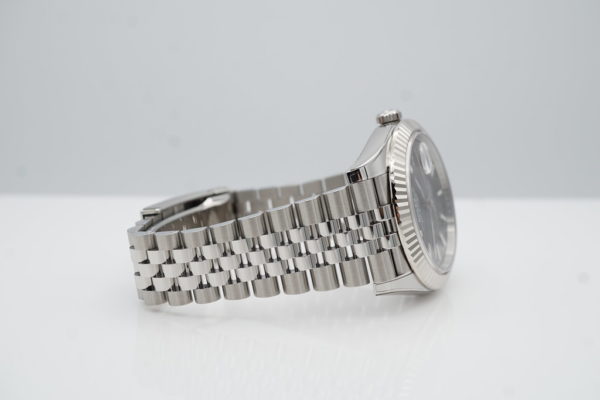 Rolex 126334 DATEJUST 41 FLUTED BEZEL SLATE DIAL JUBILEE BAND 2022 FULL SET - Image 6