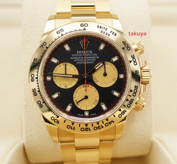 Rolex 116508 DAYTONA 18K YELLOW GOLD PAUL NEWMAN DIAL 2021 WARRANTY FULL SET