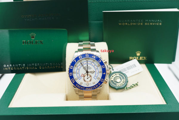 NEW Rolex 116681 YACHTMASTER 2 ROSE GOLD STEEL NEWER DIAL 2021 STICKERS FULL SET - Image 2