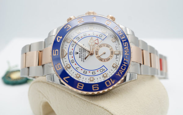 NEW Rolex 116681 YACHTMASTER 2 ROSE GOLD STEEL NEWER DIAL 2021 STICKERS FULL SET - Image 10