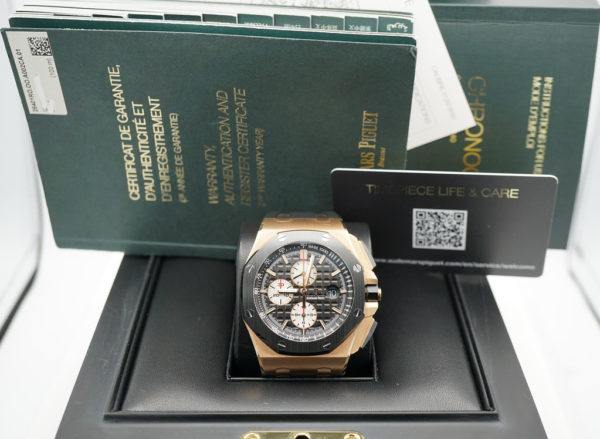 Audemars PIGUET ROYAL OAK OFFSHORE 26401RO 18K ROSE GOLD FULL SET - Image 2