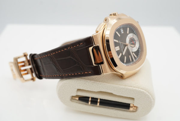 BRAND NEW Patek PHILIPPE 5980R NAUTILUS CHRONOGRAPH DATE ROSE GOLD 2022 COMPLETE SET - Image 6