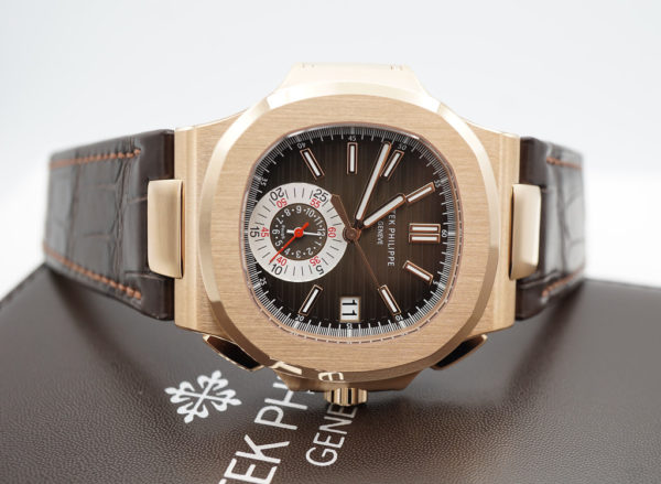 BRAND NEW Patek PHILIPPE 5980R NAUTILUS CHRONOGRAPH DATE ROSE GOLD 2022 COMPLETE SET - Image 9