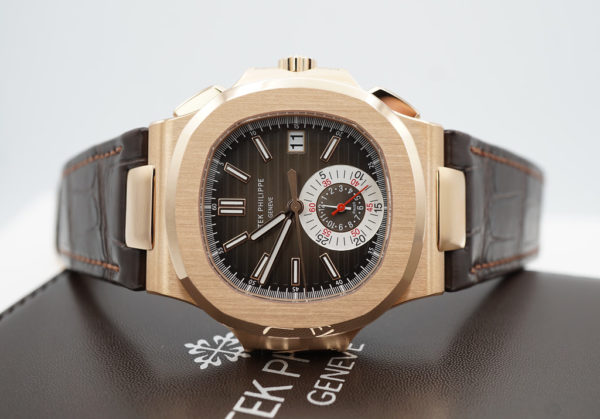 BRAND NEW Patek PHILIPPE 5980R NAUTILUS CHRONOGRAPH DATE ROSE GOLD 2022 COMPLETE SET - Image 10