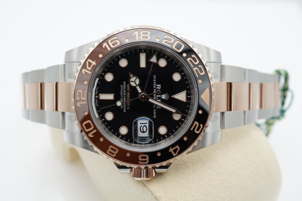 NEW Rolex 126711CHNR GMT MASTER 2 ROSE GOLD STEEL ROOTBEER STICKERS FULL SET - Image 9