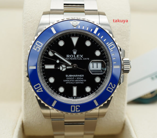 NEW Rolex 126619LB SUBMARINER 41 18K WHITE GOLD BLUE BEZEL COMPLETE SET