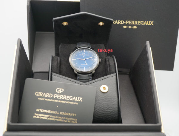 BRAND NEW Girard Perregaux 1966 EARTH TO SKY LIMITED EDITION BLACK DLC BLUE DIAL 2022 - Image 2