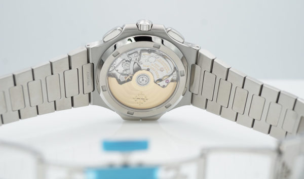 BRAND NEW Patek PHILIPPE 5990/1A NAUTILUS CHRONOGRAPH TRAVEL TIME BLUE DIAL 2022 FULL SET - Image 8