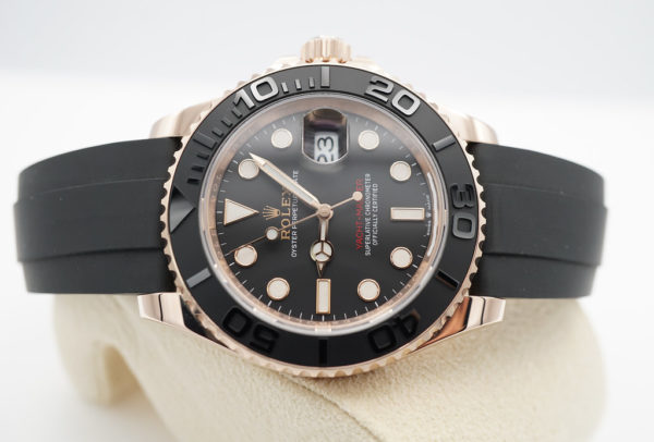 Rolex 126655 YACHTMASTER 18K EVEROSE GOLD OYSTERFLEX 40MM 2022 COMPLETE SET - Image 8