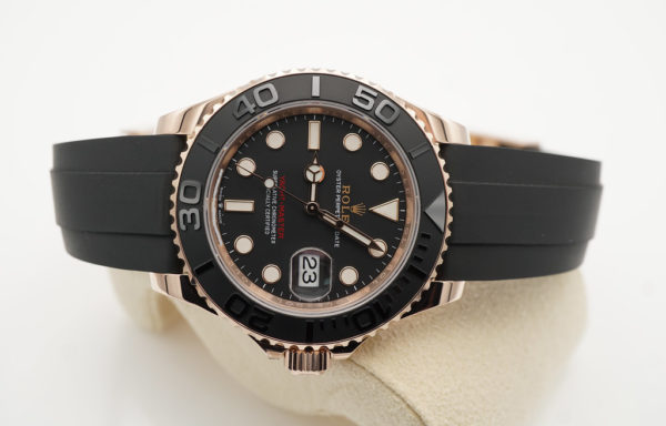 Rolex 126655 YACHTMASTER 18K EVEROSE GOLD OYSTERFLEX 40MM 2022 COMPLETE SET - Image 7