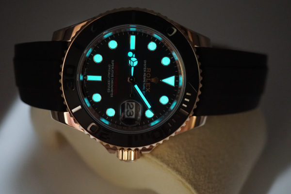 Rolex 126655 YACHTMASTER 18K EVEROSE GOLD OYSTERFLEX 40MM 2022 COMPLETE SET - Image 9