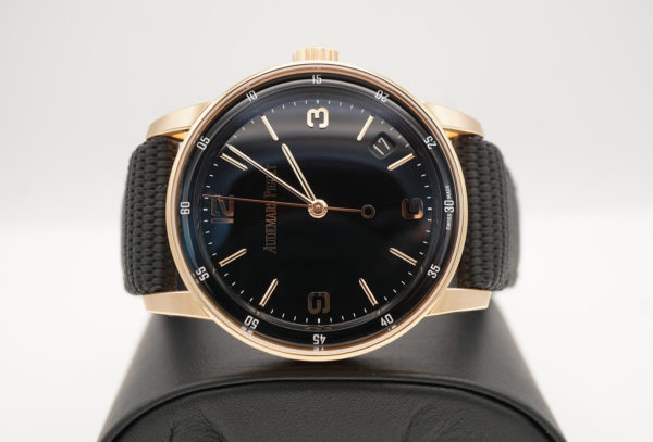Audemars PIGUET 15210OR CODE 11.59 ROSE GOLD BLACK LACQUERED DIAL 2021 FULL SET - Image 8