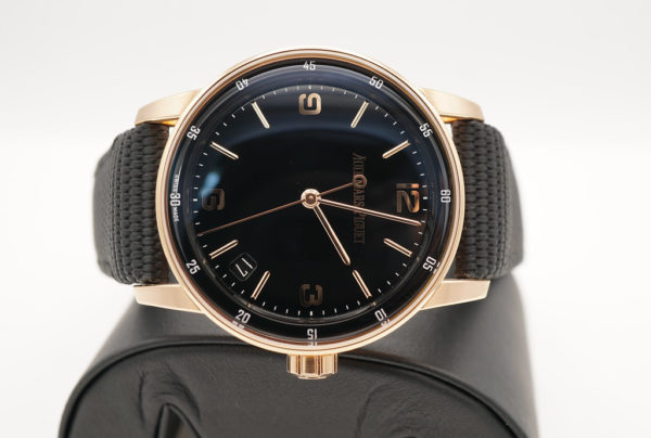 Audemars PIGUET 15210OR CODE 11.59 ROSE GOLD BLACK LACQUERED DIAL 2021 FULL SET - Image 7