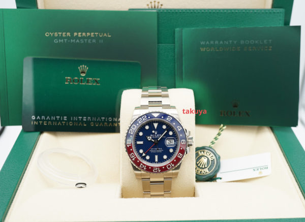 BRAND NEW Rolex 126719BLRO GMT MASTER II PEPSI 18K WHITE GOLD BLUE DIAL 2022 FULL SET - Image 2