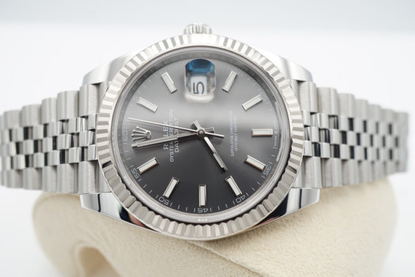 Rolex 126334 DATEJUST 41 FLUTED BEZEL SLATE DIAL JUBILEE BAND 2021 FULL SET - Image 10