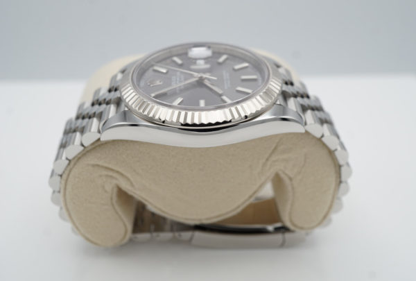 Rolex 126334 DATEJUST 41 FLUTED BEZEL SLATE DIAL JUBILEE BAND 2021 FULL SET - Image 4