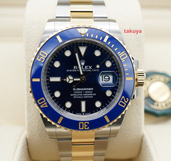 NEW Rolex 126613LB SUBMARINER 18K YG STEEL BLUE DIAL 41MM 2022 NEW MODEL FULL SET
