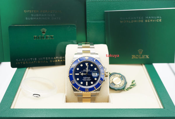 NEW Rolex 126613LB SUBMARINER 18K YG STEEL BLUE DIAL 41MM 2022 NEW MODEL FULL SET - Image 2