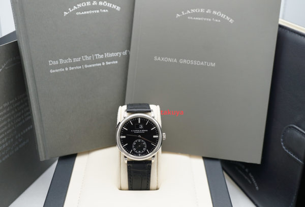 A. Lange & Sohne SAXONIA OUTSIZE DATE 381.029 WHITE GOLD 38.5MM 2021 FULL SET - Image 2