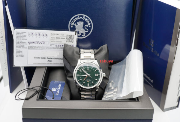 MINT Grand Seiko ELEGANCE GMT SPRING SHUNBUN SBGJ251 GREEN 2022 COMPLETE SET - Image 2