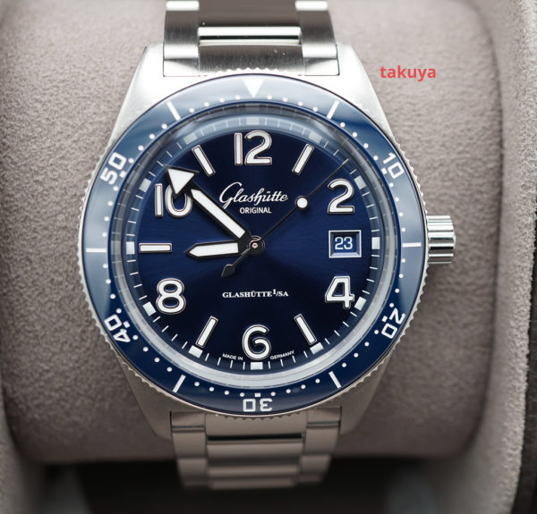 Glashutte ORIGINAL SeaQ STAINLESS STEEL BLUE DIAL 39.5MM 2021 FULL SET