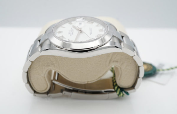 BRAND NEW Rolex 126300 DATEJUST 41 WHITE ROMAN DIAL OYSTER BAND 2023 COMPLETE SET - Image 4