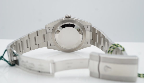 BRAND NEW Rolex 126300 DATEJUST 41 WHITE ROMAN DIAL OYSTER BAND 2023 COMPLETE SET - Image 8