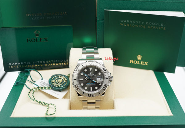 Rolex 126622 YACHTMASTER PLATINUM BEZEL SLATE DIAL 40MM 2022 FULL SET - Image 2