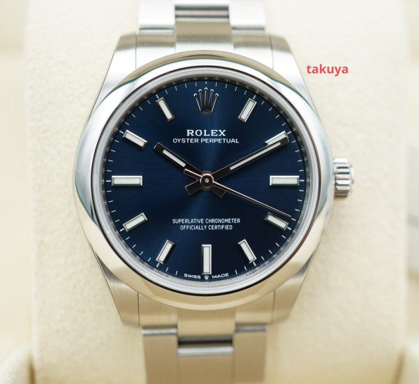 BRAND NEW Rolex 277200 OYSTER PERPETUAL 31 BLUE DIAL 2023 COMPLETE SET