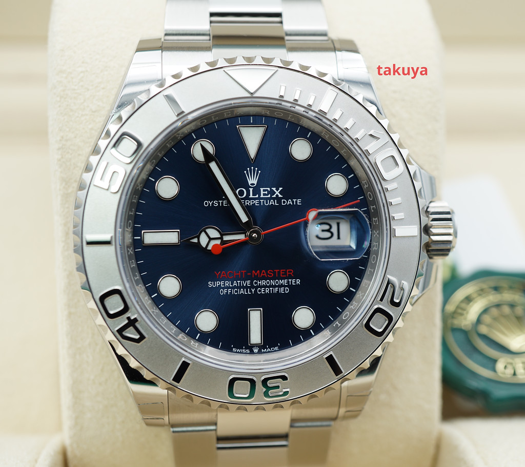 Rolex 2022 Yacht-Master 40mm 126622 Steel/Platinum Bezel Yacht-Master Blue  Dial