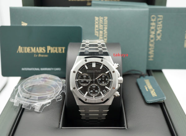 BRAND NEW Audemars PIGUET ROYAL OAK CHRONOGRAPH 26240ST BLACK DIAL 2023 FULL SET - Image 2