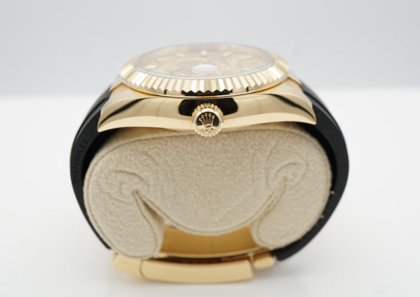 Rolex 326238 SKY-DWELLER YELLOW GOLD CHAMPAGNE DIAL OYSTERFLEX 2022 FULL SET - Image 3