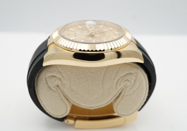 Rolex 326238 SKY-DWELLER YELLOW GOLD CHAMPAGNE DIAL OYSTERFLEX 2022 FULL SET - Image 4