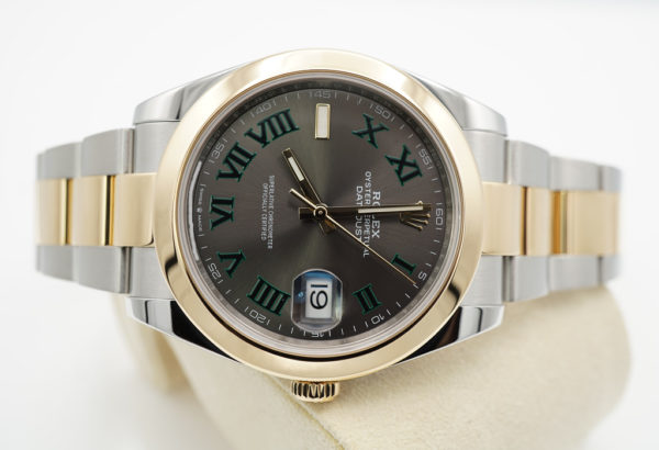 Rolex 126303 DATEJUST 41 18K YELLOW GOLD STEEL WIMBLEDON DIAL FULL SET - Image 9