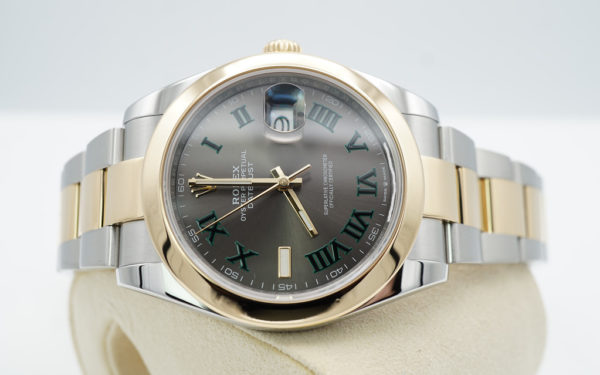 Rolex 126303 DATEJUST 41 18K YELLOW GOLD STEEL WIMBLEDON DIAL FULL SET - Image 10