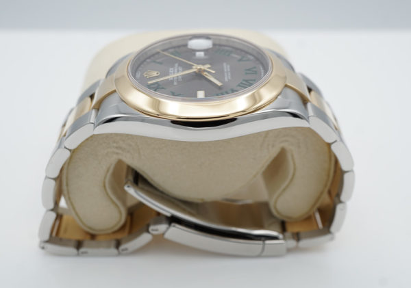 Rolex 126303 DATEJUST 41 18K YELLOW GOLD STEEL WIMBLEDON DIAL FULL SET - Image 4