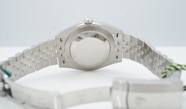 NEW Rolex 126334 DATEJUST 41 FLUTED BEZEL WHITE ROMAN DIAL JUBILEE 2022 FULL SET - Image 8