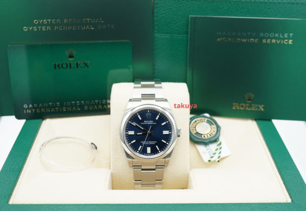 LIKE NEW Rolex 126000 OYSTER PERPETUAL BLUE DIAL 36MM 2023 COMPLETE SET - Image 2