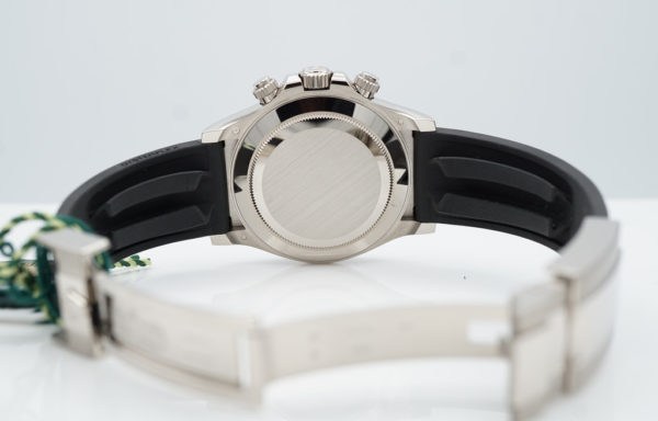 LIKE NEW Rolex 116519LN DAYTONA WHITE GOLD OYSTERFLEX STEEL DIAL 2022 FULL SET - Image 6