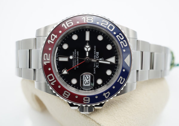 BRAND NEW Rolex 126710BLRO PEPSI GMT MASTER II RED BLUE BEZEL OYSTER 2023 FULL SET - Image 9