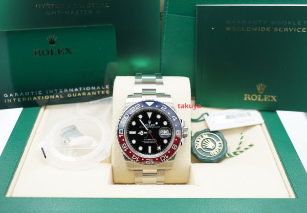 BRAND NEW Rolex 126710BLRO PEPSI GMT MASTER II RED BLUE BEZEL OYSTER 2023 FULL SET - Image 2