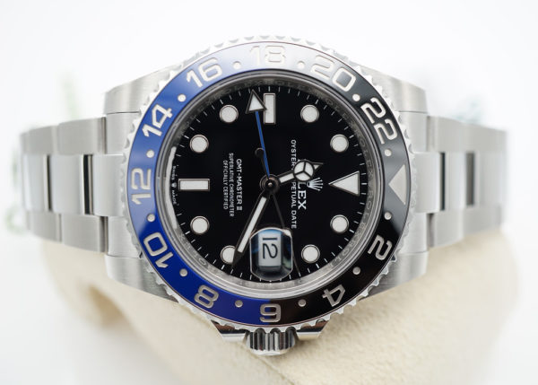 BRAND NEW Rolex 126710BLNR GMT MASTER II BLACK BLUE BEZEL OYSTER BAND 2023 FULL SET - Image 9