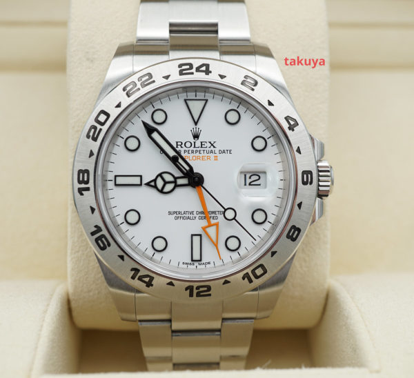 Rolex 216570 EXPLORER 2 POLAR DIAL 42MM ROLEX SERVICED WARRANTY FULL SET