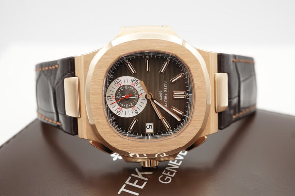 NEW Patek PHILIPPE 5980R NAUTILUS CHRONOGRAPH DATE ROSE GOLD 2021 COMPLETE SET - Image 9